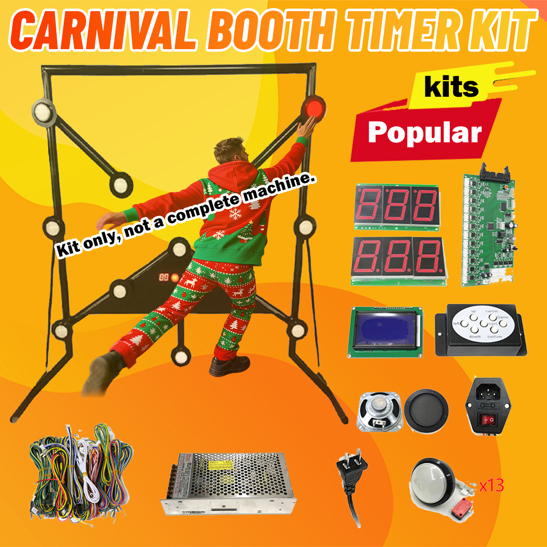 Whack A Mole Arcade - Carnival Booth Timer Multiple Visual-Motor Coordination