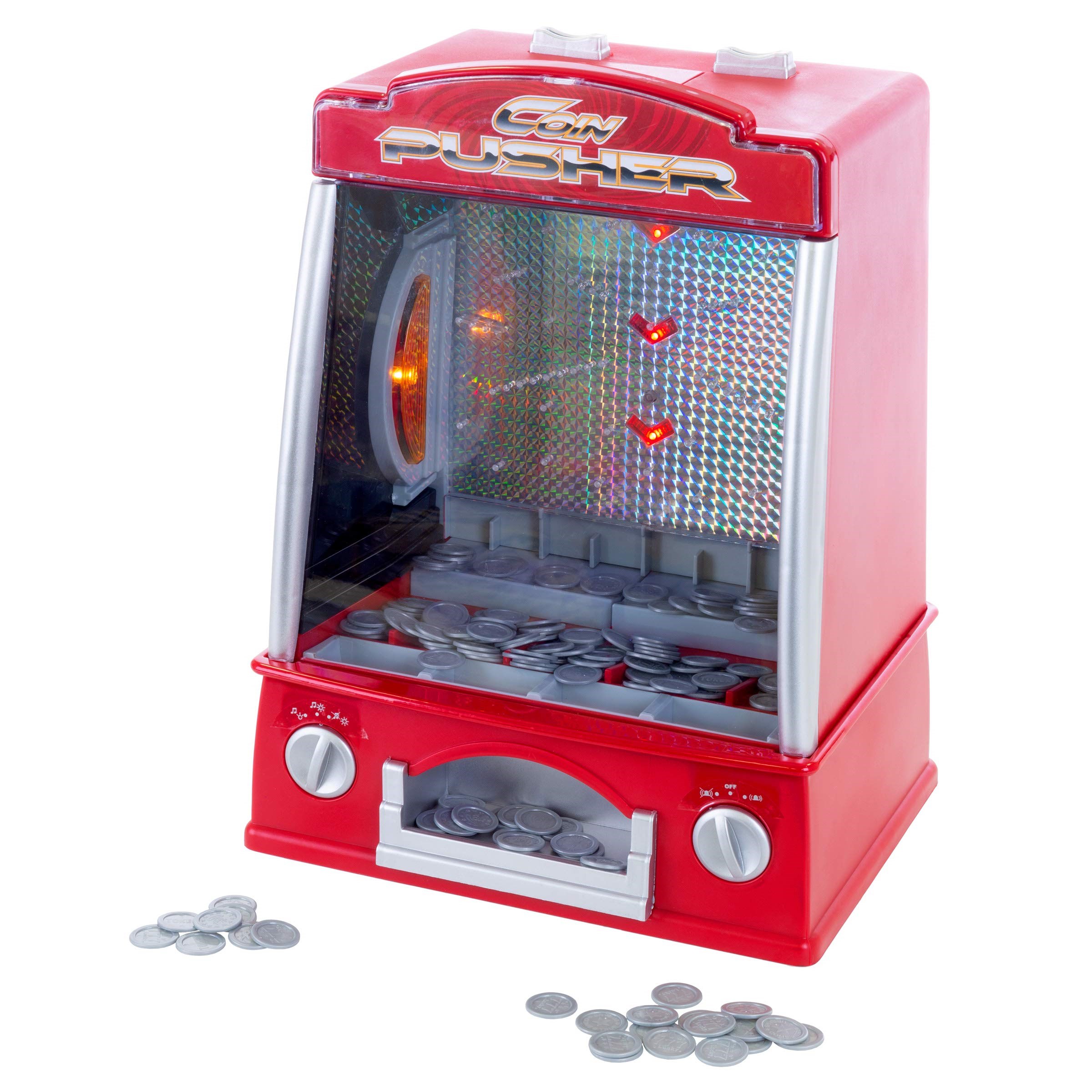 Arcade Prize Vending Machine - Coin Pusher Miniature Arcade Game -
