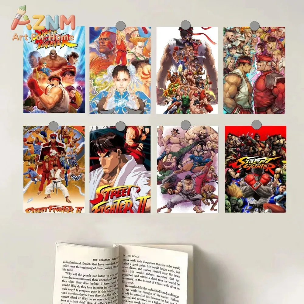Arcade No - Classic Arcade S-Street F-Fighters Canvas Poster