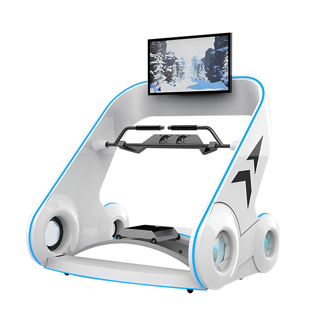 9D Vr Simulator - Indoor Skiing Racing 42 Inch Screen