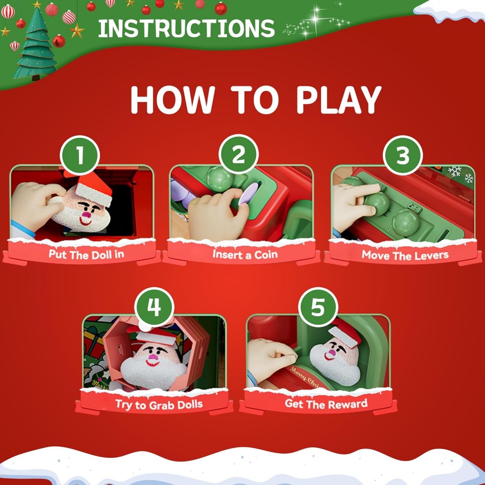 Christmas Claw Machine For Kid - Vending Arcade Games บทวิจารณ์และราคา