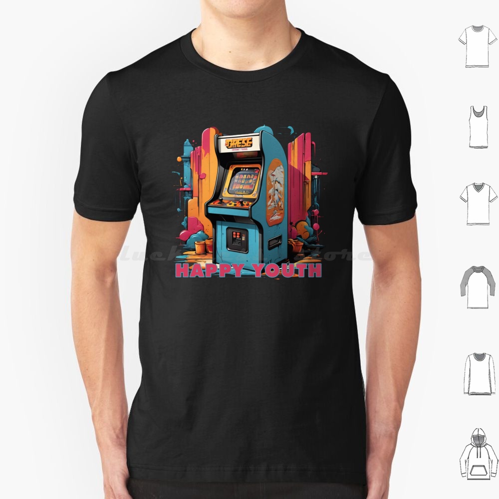 Happy Youth-Arcade T Shirt Men - Arcade No บทวิจารณ์และราคา