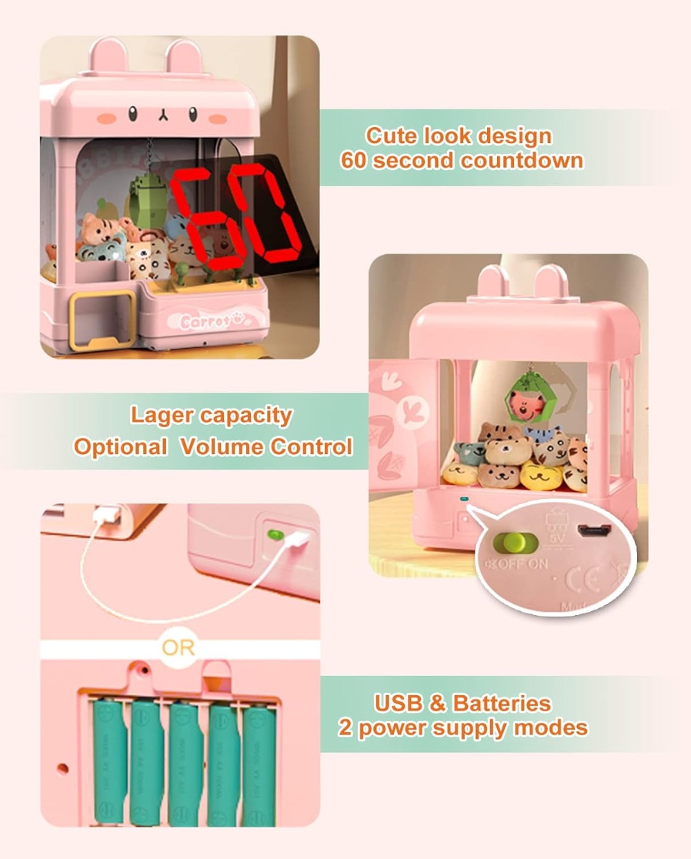 Large Claw Machine with Prizes - Arcade Prize Vending Machine บทวิจารณ์และราคา