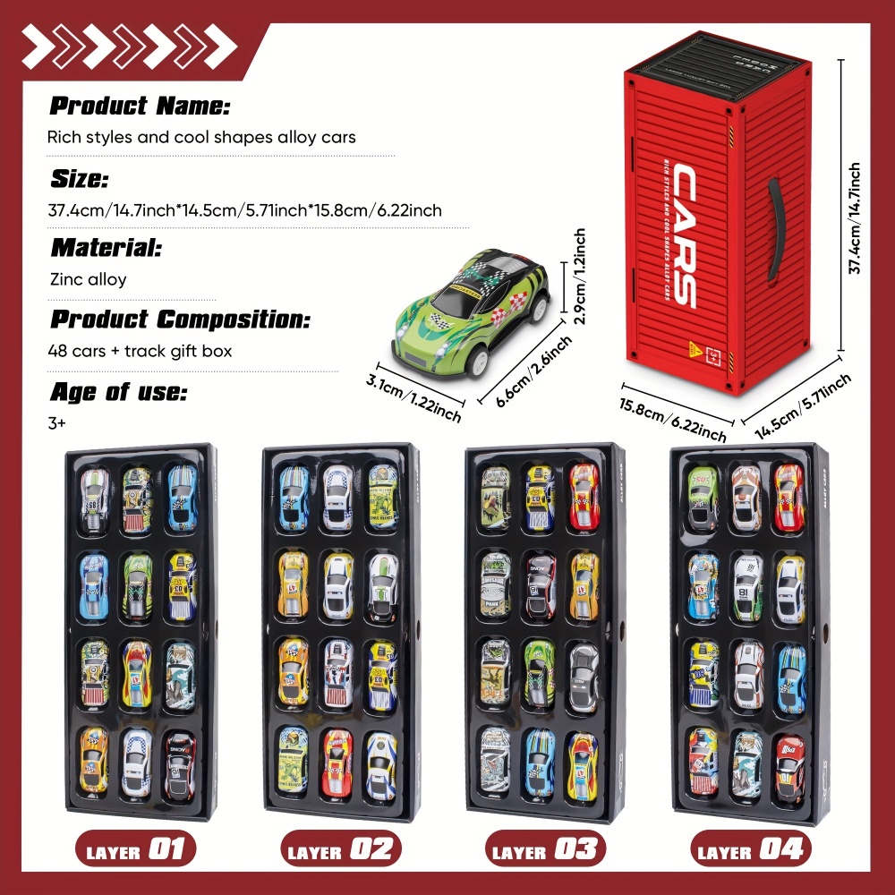 Toy Cars for Kids, 48 Pull Bac - Racing Arcade Cabinet บทวิจารณ์และราคา