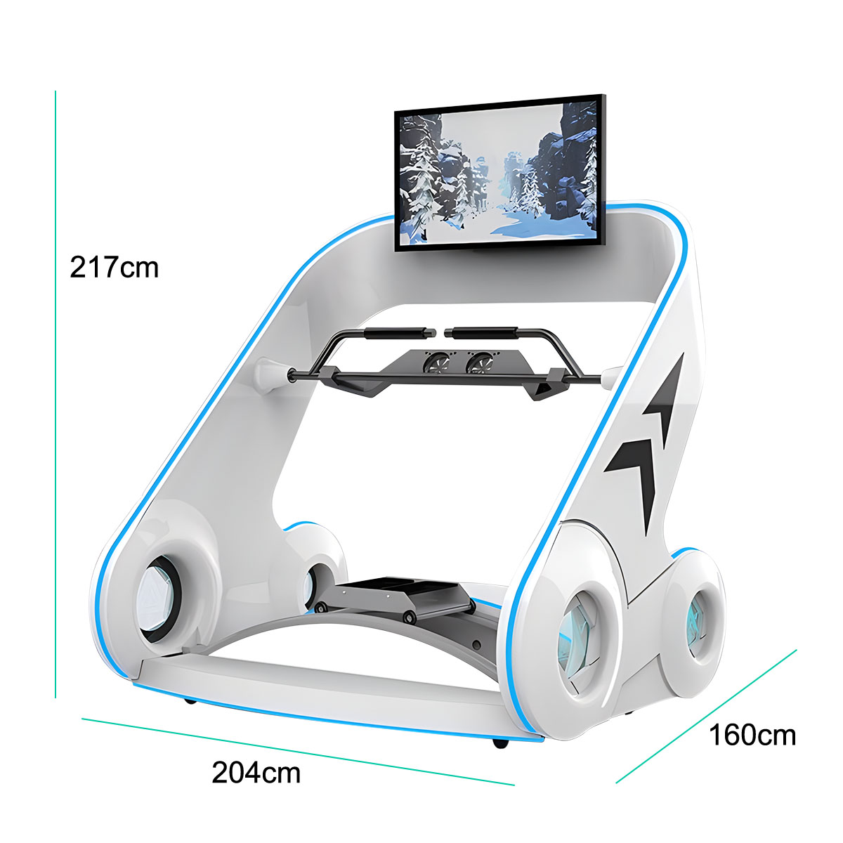 Indoor Skiing Racing 42 Inch S - 9D Vr Simulator บทวิจารณ์และราคา