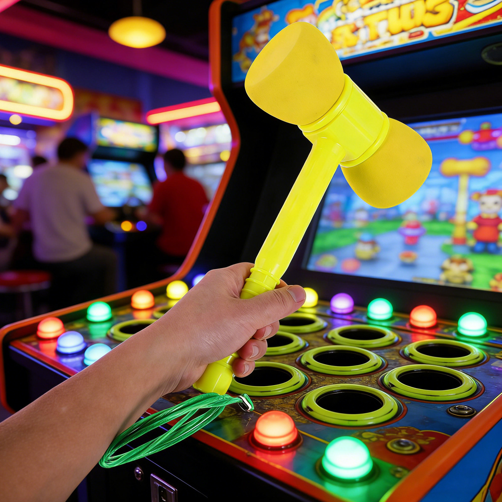 Interactive Mole Game Hammer - - Whack A Mole Arcade บทวิจารณ์และราคา